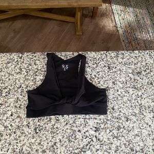 925 Fit Black Sports Bra